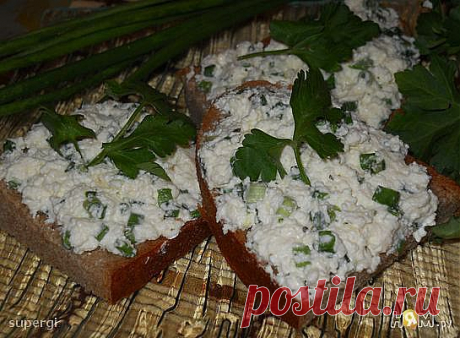 Бутербродная масса с сыром и зеленью - Рецепты домашней кухни с пошаговыми фотографиями и подробным описанием. Новые рецепты каждый день. Конкурсы рецептов - Ням.ру