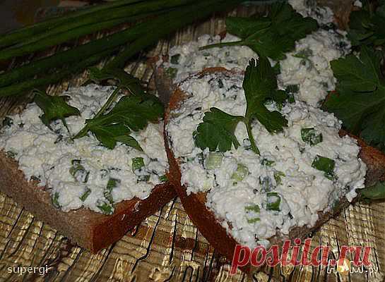 Бутербродная масса с сыром и зеленью - Рецепты домашней кухни с пошаговыми фотографиями и подробным описанием. Новые рецепты каждый день. Конкурсы рецептов - Ням.ру