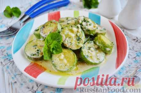Рецепт: Кабачки, тушенные со сливками на RussianFood.com