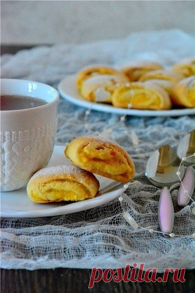 Печенье с апельсиновой начинкой
