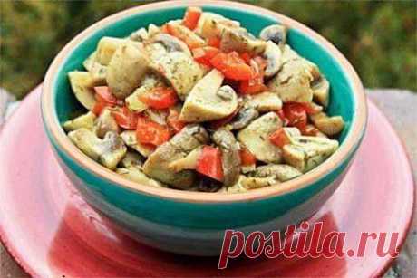 Быстрые маринованные грибы | Домашняя кулинария