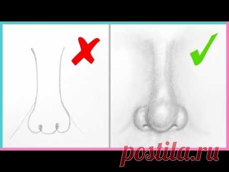 DOs & DON'Ts: How to Draw a Realistic Nose Easy Step by Step | Art Drawing Tutorial for Beginners