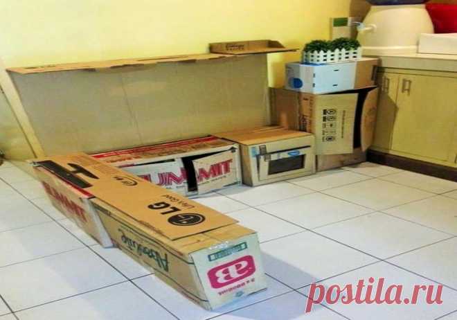 ВЫ ПРИДЕТЕ В ВОСХИЩЕНИЕ, УВИДЕВ, ЗАЧЕМ ЖЕНЩИНА РАЗЛОЖИЛА В УГЛУ СТАРЫЕ КАРТОННЫЕ КОРОБКИ! Эта идея переделки преследует 2 важные цели: избавиться от накопившихся картонных коробок и осчастливить любимых детей. А если подсчитать, сколько средств можно сэкономить на покупке игрушек, то получится, что убьем уже не двух, а целых трех зайцев!



Детская кухня своими руками