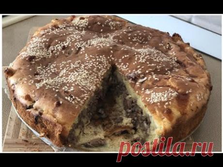 ПИРОГ С МЯСОМ И МОЦАРЕЛЛОЙ ОЧЕНЬ ВКУСНЫЙ И ЛЕГКИЙ В ПРИГОТОВЛЕНИИ