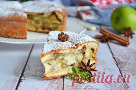 Шарлотка с яблоками в сметане в духовке рецепт с фото пошагово и видео - 1000.menu