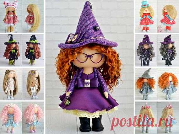 Fairy Custom Doll Handmade, Witch Magic Doll, Sorceress Nursery Baby Doll, Decor Textile Doll, Tilda Interior Doll Art Cloth Doll by Maria K Hello, dear visitors!  This is handmade cloth doll created by Master Maria K (Moscow, Russia).  Doll is 26 cm (10 inch) tall and made of only quality materials. All dolls stated on the photo are mady by Maria K. You can find them in our shop searching by artist name: