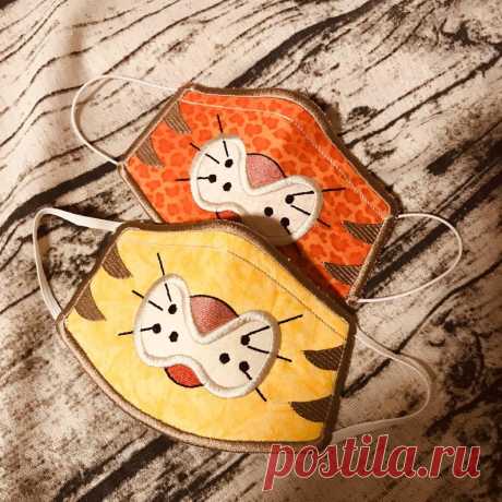 Animal Face Mask with a face Cat Dog or Bear face Protective | Etsy
