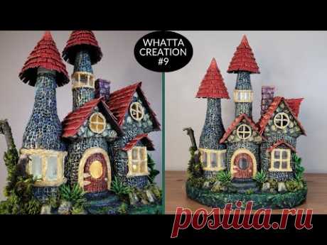 DIY Fairy House using Glass Bottles | Casa de Hadas | Сказочный дом | परियों का घर