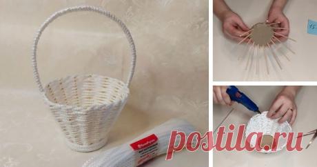 Красивая корзина из веревки: плетём легко и с удовольствием - Идеи для жизни - медиаплатформа МирТесен