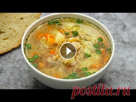 Куриный СУП с жареной вермишелью: наваристый, ароматный и очень вкусный | ЭТО ПРОСТО Варю куриный суп с вермишелью. Сегодня я делюсь с вами рецептом из моего детства. Мама часто готовила такой суп и называла его "Рыжик". Рань...