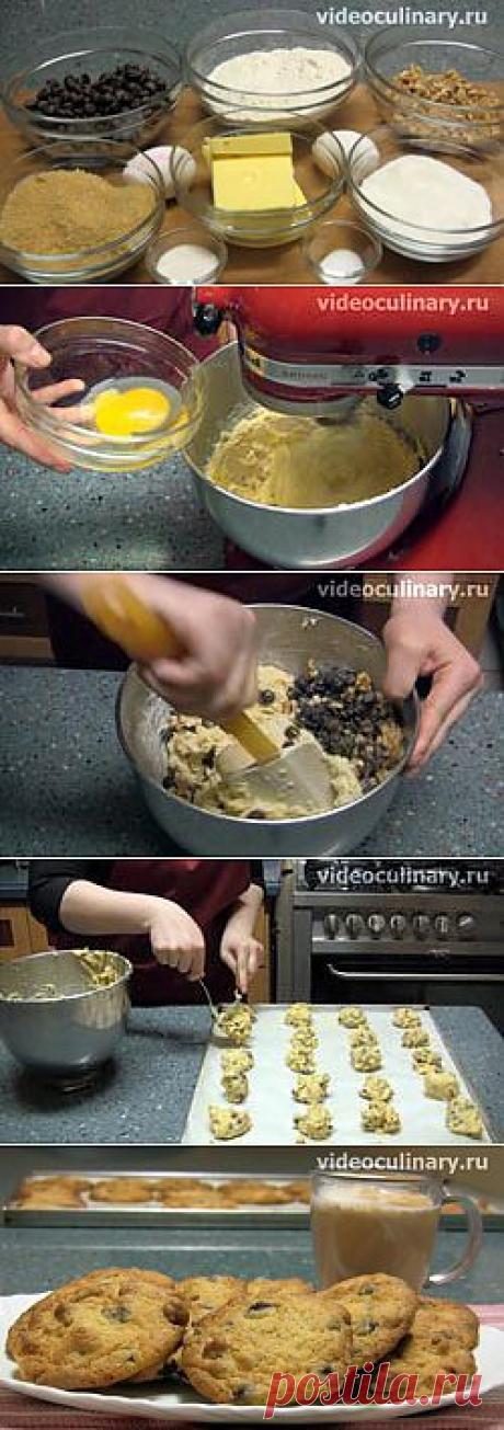 Печенье Шоколадные чипсы - Видеокулинария.рф - видео-рецепты Бабушки Эммы