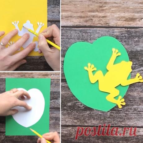 Поделка с детьми - Лягушка-Попрыгушка