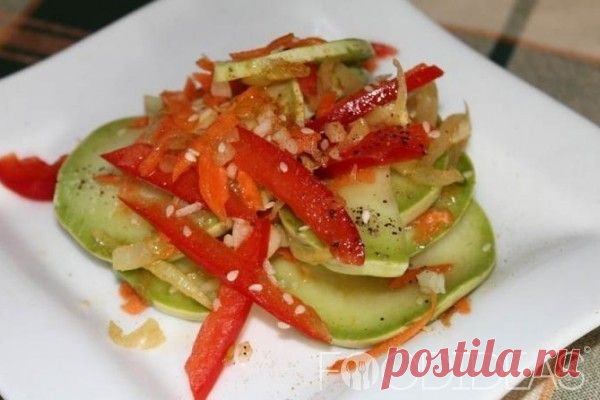 Кабачки по-корейски - рецепт приготовления с фото