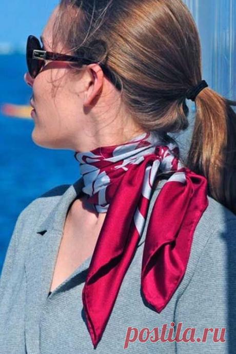 Шелковый платок как яркий акцент. — Модно / Nemodno