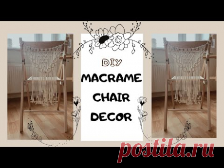 Macrame Chair Decor - YouTube