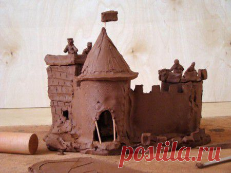 Замок из глины своими руками | Уроки лепки