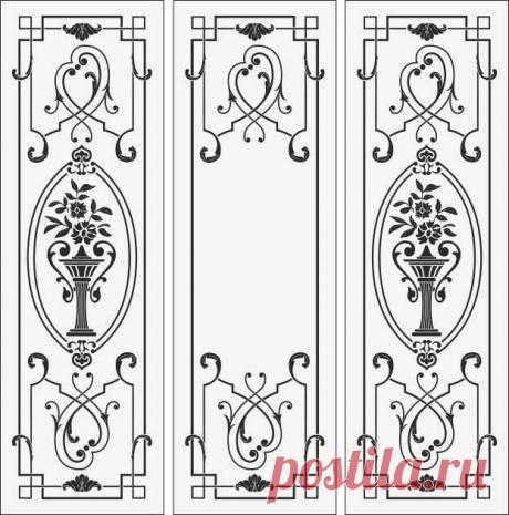 Пескоструйный рисунок винтажная рамка и ваза с цветами.