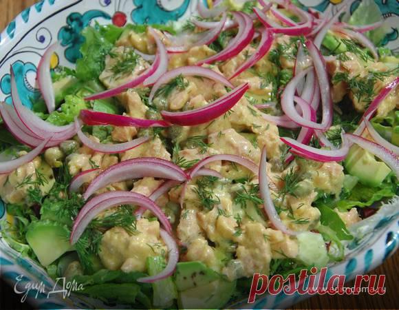 Салат с тунцом и авокадо, пошаговый рецепт на 1753 ккал, фото, ингредиенты - Юлия Высоцкая