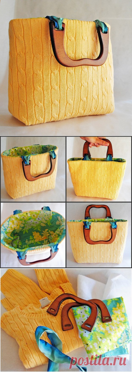 шить сумки из старых свитеров - Сумки
