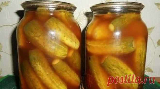 Огурцы с кетчупом