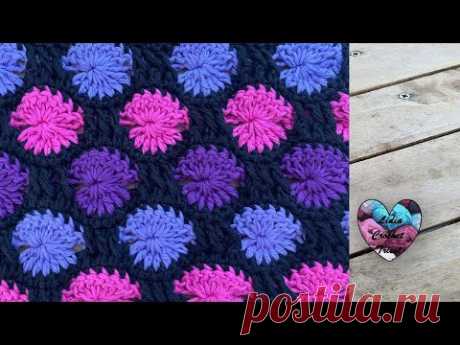 Point escargots colorés crochet