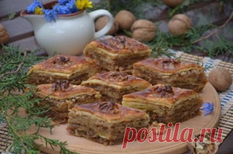 Домашняя медовая пахлава