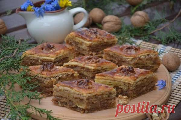 Домашняя медовая пахлава