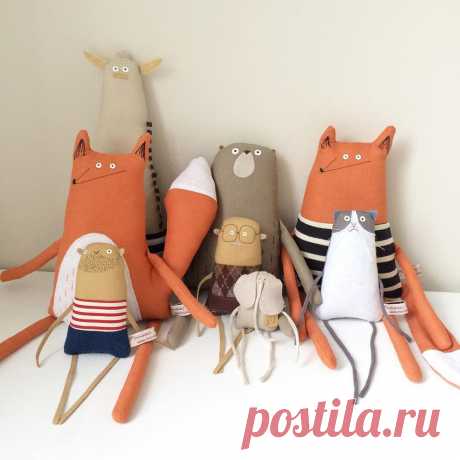 Очаровательные текстильные игрушки-примитивы Kim Smith - Ярмарка Мастеров - ручная работа, handmade