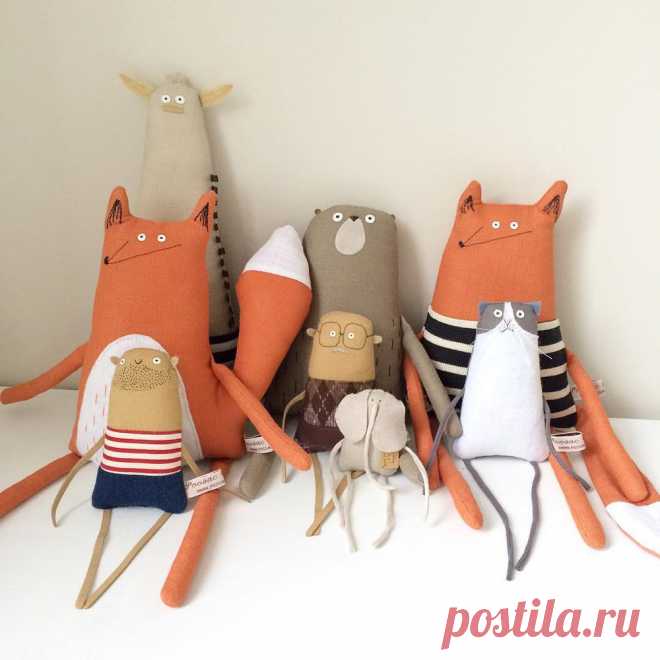 Очаровательные текстильные игрушки-примитивы Kim Smith - Ярмарка Мастеров - ручная работа, handmade