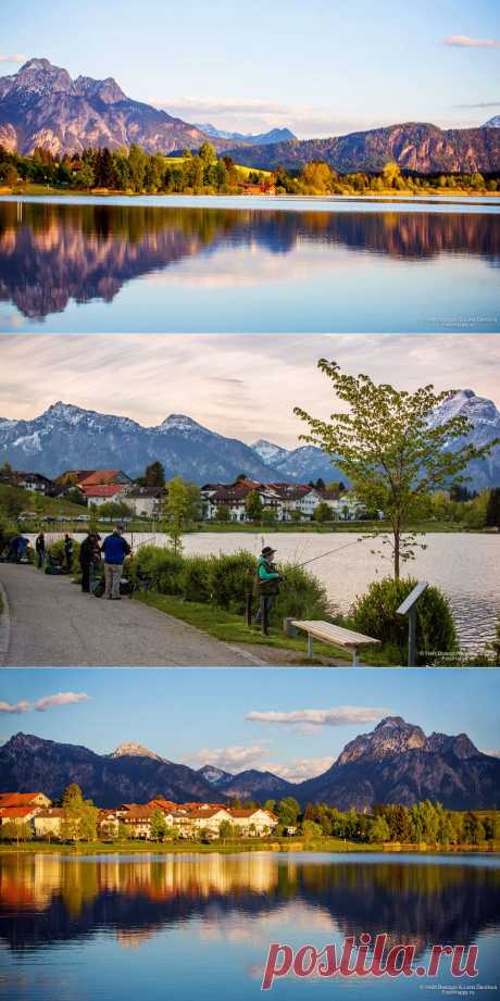 Зеркальные воды озера Хопфен-ам-Зее