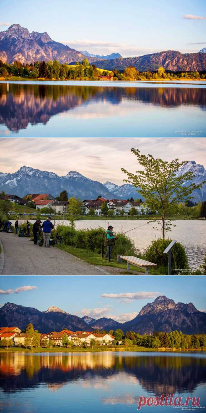 Зеркальные воды озера Хопфен-ам-Зее
