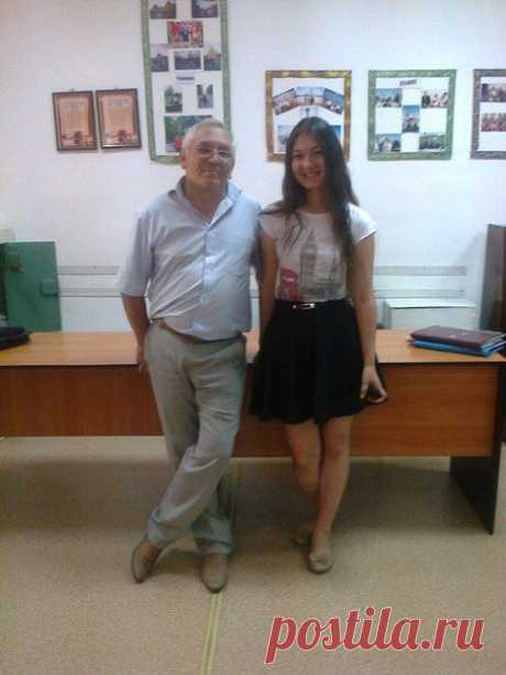 С Катюшей Шамсутдиновой. выпускницей 2012 года. 24.06.2015 г.