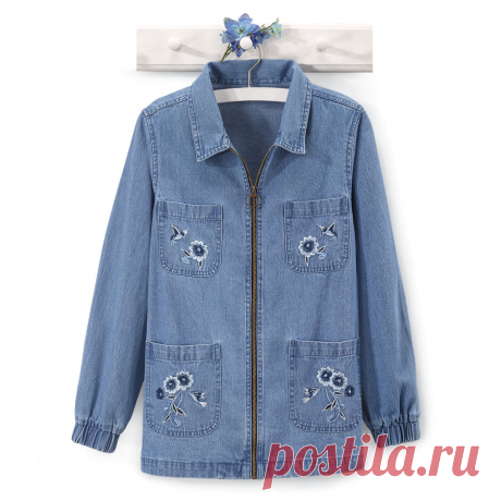 Embroidered Denim Jacket - Best Selling Gifts, Clothing, Accessories, Jewelry and Home Décor