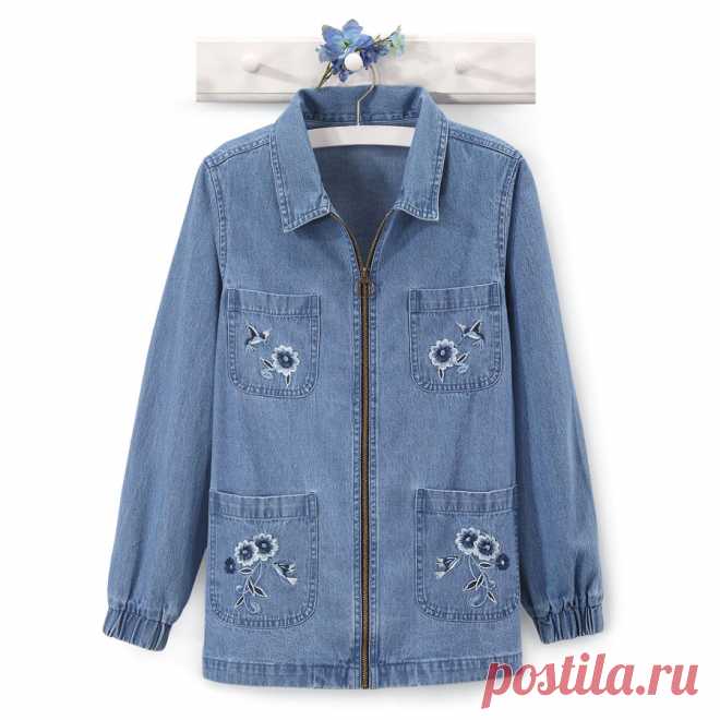 Embroidered Denim Jacket - Best Selling Gifts, Clothing, Accessories, Jewelry and Home Décor