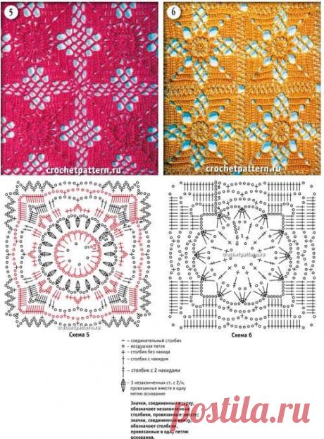 УЗОРЫ ВЯЗАНИЯ КРЮЧКОМ.ОООЧЕНЬ МНОГО!!!