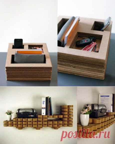 Разнообразные поделки из картона