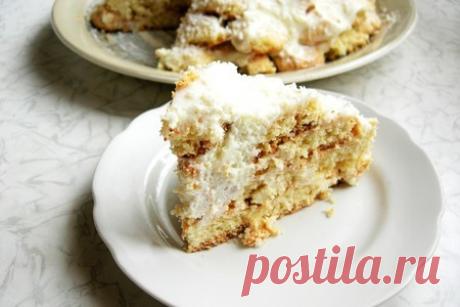 Торт снежный - пошаговый рецепт с фото