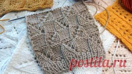Такой узор!🥰😍 Просто прелесть!☺ Узоры спицами. | Knit: всё про вязание | Дзен