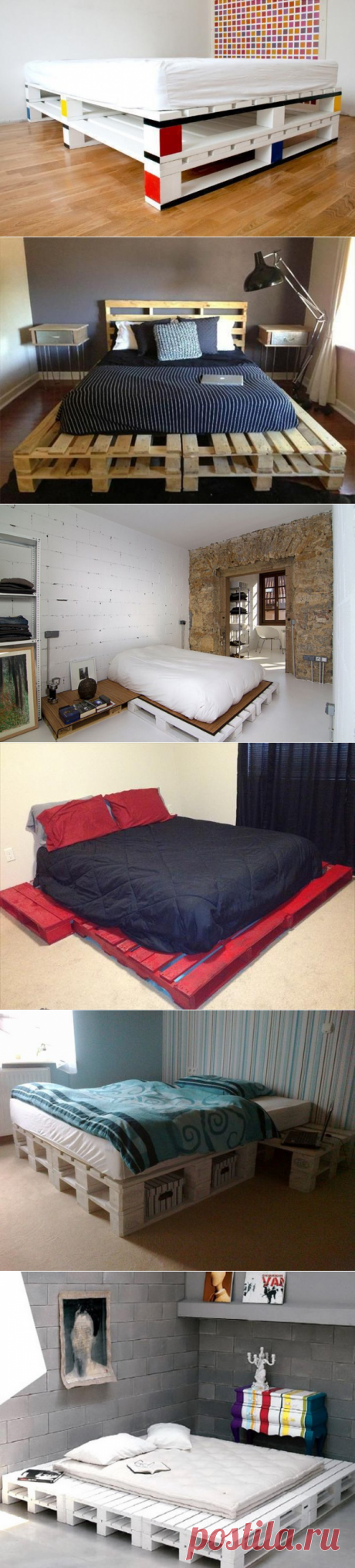 Кровати из поддонов