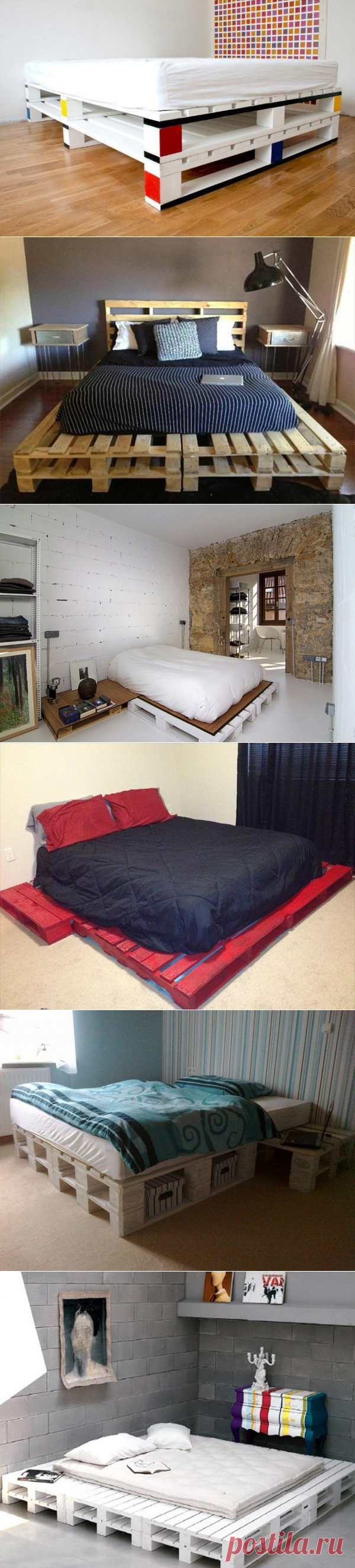 Кровати из поддонов