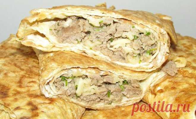 Ленивые чебуреки. Простая и сытная закуска на скорую руку - На Кухне
