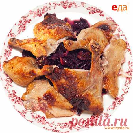 Утка с красной капустой - пошаговый рецепт с фото