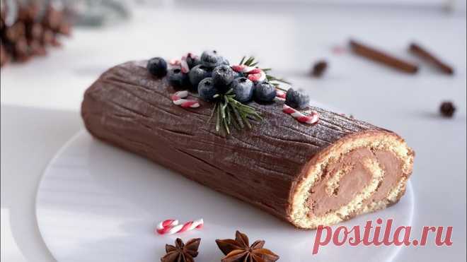 Рождественское полено - традиционный французский рождественский торт. РЕЦЕПТ ниже 
⠀
Историю появления этого десерта смотрите в моих сторис 
⠀
Для его приготовления я использовала классический бисквит и крем-чиз на шоколаде. Рулет получился размером 23х6см. Вес около 600 гр.
Показать полностью...