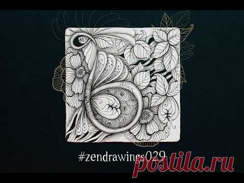 ДЕНЬ 29 | ЗЕНТАНГЛ МЕДИТАТИВНОЕ РИСОВАНИЕ  ✏️  В ПРЯМОМ ЭФИРЕ | #ZENЭКСПЕРИМЕНТ
