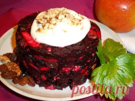 Свекла с изюмом и грецким орехом - рецепт с  - как приготовить - ингредиенты, состав, время приготовления - Леди Mail.Ru