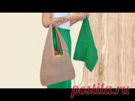 Bolsa de Crochê Casual por Sandra Brum
