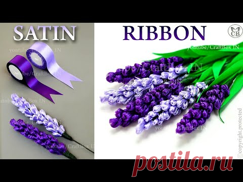 DIY Satin Ribbon reeds flowers | How to make ribbon crafts | best Ribbon decoration ideas