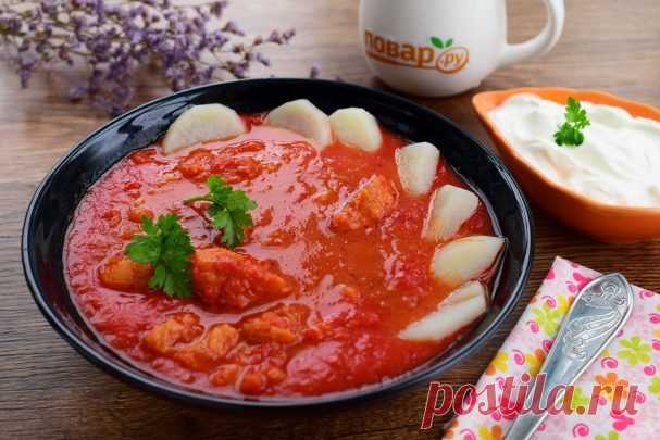 Томатная похлебка с рыбой и картофелем - пошаговый рецепт с фото на Повар.ру