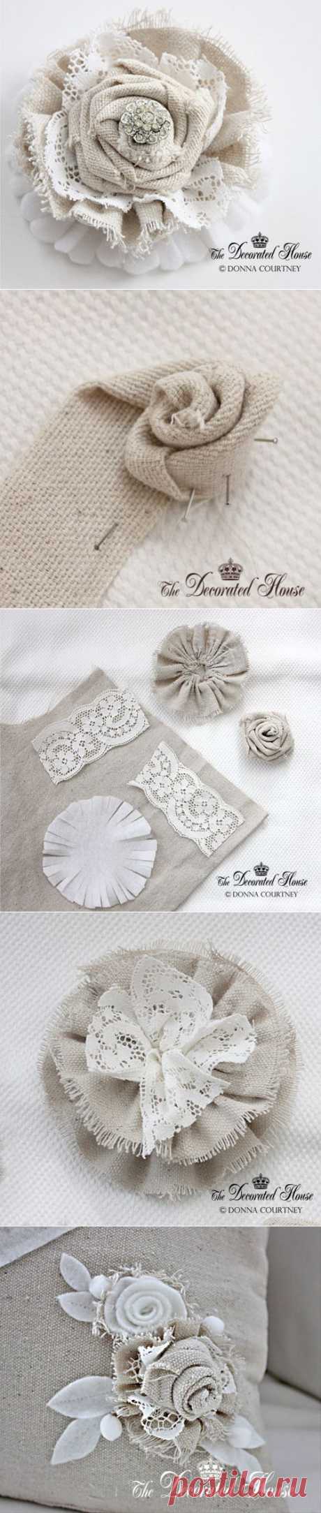 Винтажные цветы для украшения — мастер класс | My Milady