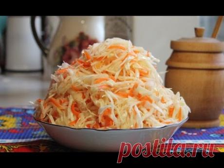 Капуста квашеная по - Молокански. Хрустящая и очень очень вкусная .Легкий рецепт.
